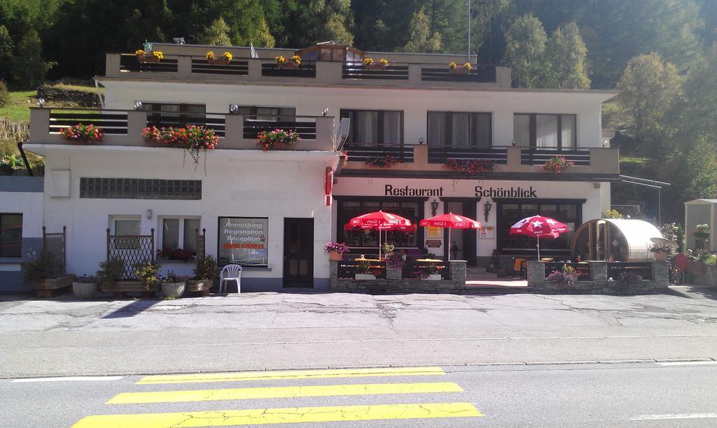 Pension Schoenblick Saas-Grund Exterior foto